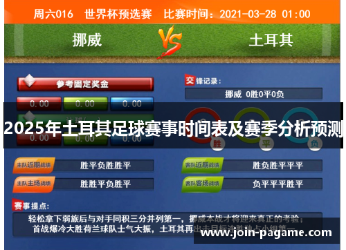 2025年土耳其足球赛事时间表及赛季分析预测 2025年土耳其足球赛事时间表及赛季分析预测