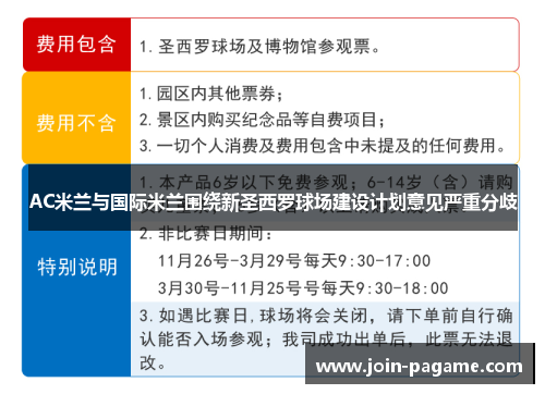 AC米兰与国际米兰围绕新圣西罗球场建设计划意见严重分歧